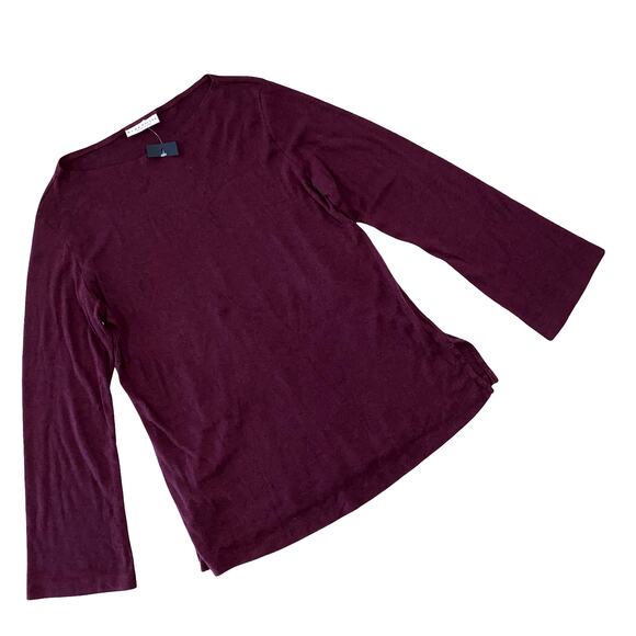 BRYN WALKER Sweater Tunic Long Sleeve Boat Neckline Size S - Picture 1 of 7